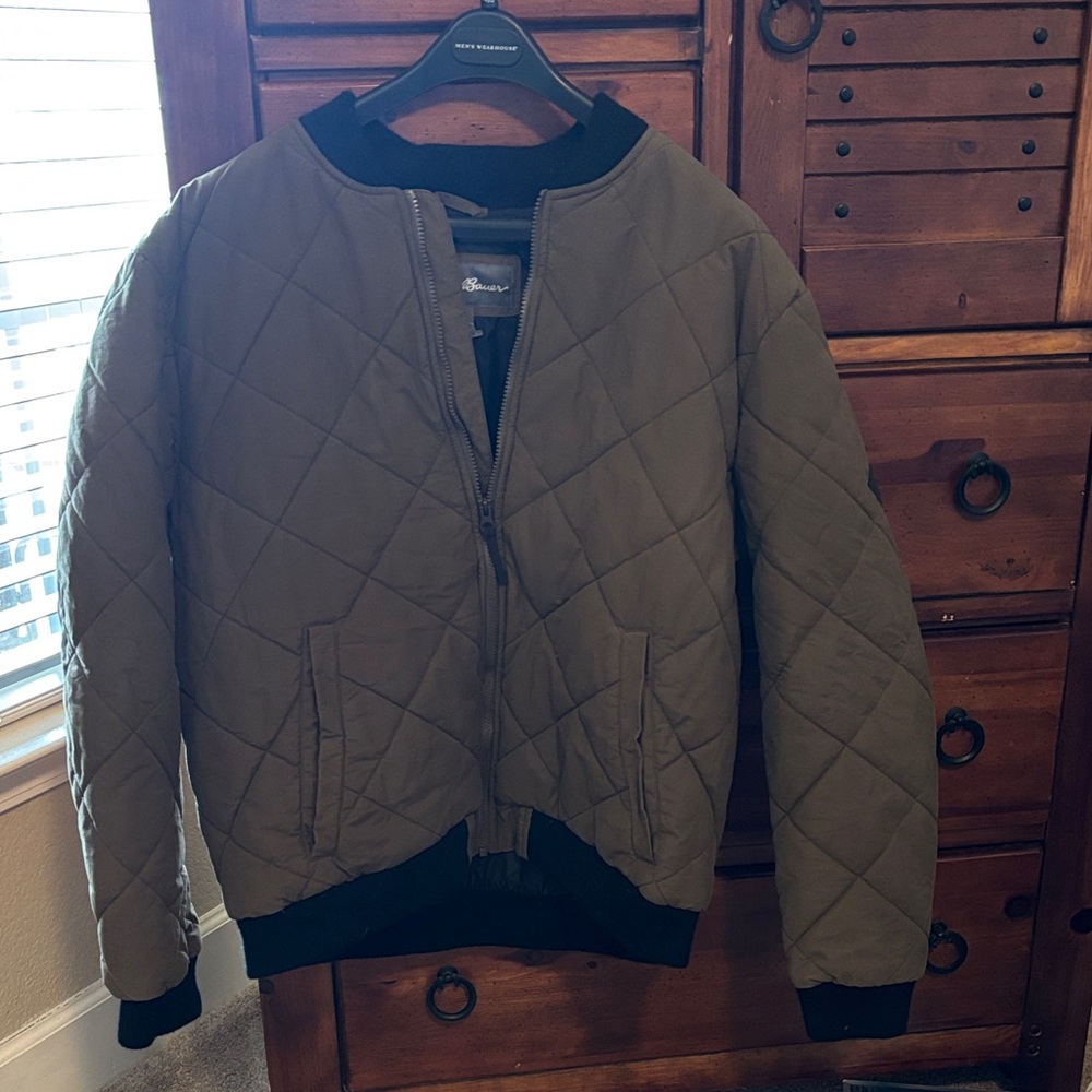 Eddie Bauer Olive Bomber Jacket